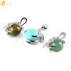 Gothic Style Dragon Claw Natural Stone Round Ball Crystal Pendant With Copper Accessories Minimalist Neutral Jewelry