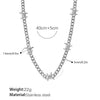 Gothic Style 316L Stainless Steel Thorns Necklace And Bracelet Unisex 18K Gold Plated