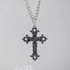 Gothic Vintage Punk Hiphop Cross Necklace For Unisex Alloy Material With Electroplating Treatment Geometric Pattern