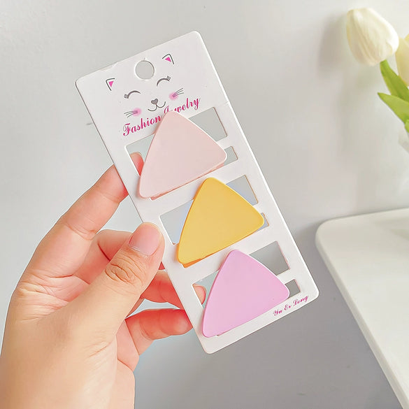 Grab Clip Hairpin Plastic Resin Handmade Lovely Geometric For Girls