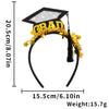 Graduation Season Headband Hanging Spike Doctor Hat Headwear In Plastic Glitter Felt With Semi Manual Semi Mechanical Process