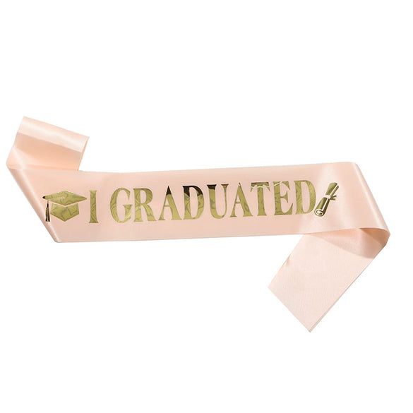 Graduation Shoulder Strap Decoration Satin Printing