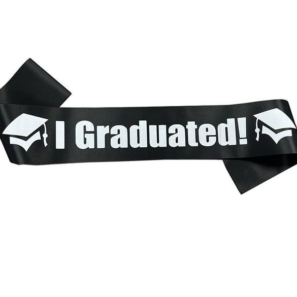 Graduation Shoulder Strap Decoration Satin Printing