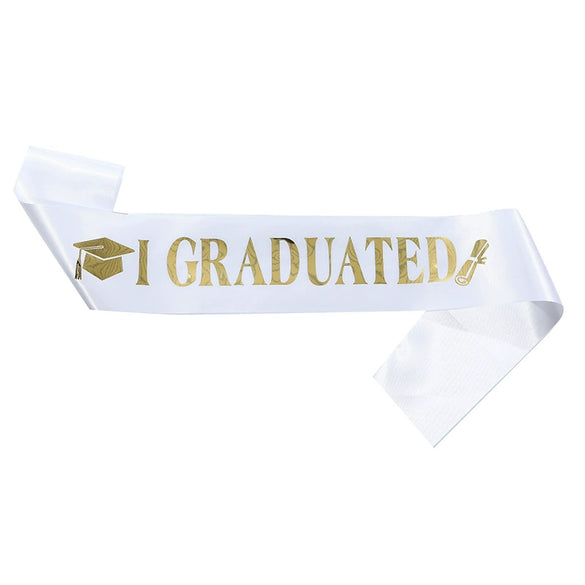 Graduation Shoulder Strap Decoration Satin Printing