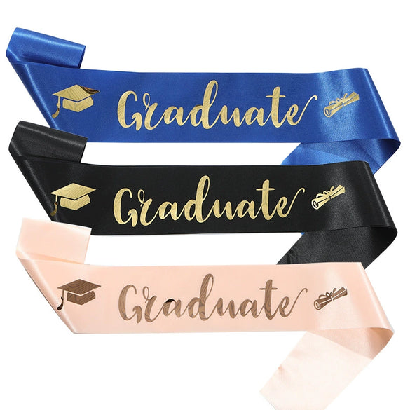 Graduation Shoulder Strap Decoration Satin Printing