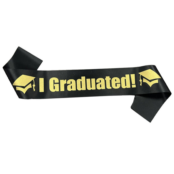 Graduation Shoulder Strap Decoration Satin Printing