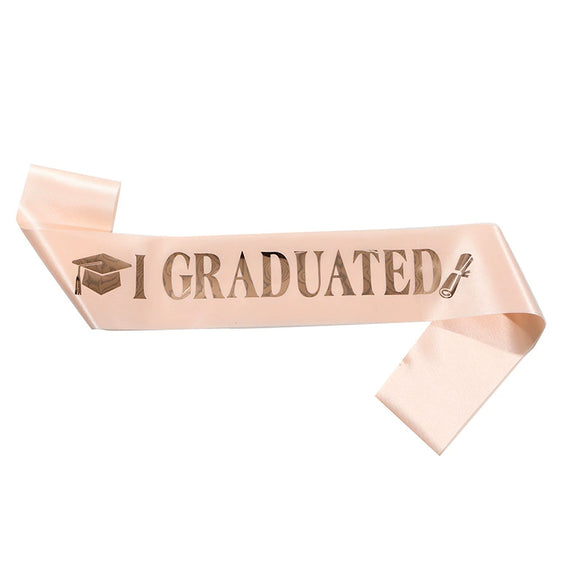 Graduation Shoulder Strap Decoration Satin Printing