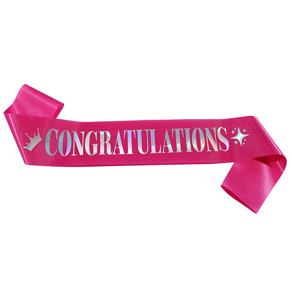 Graduation Shoulder Strap Etiquette Belt Party Belt Sardine Material Bronzing