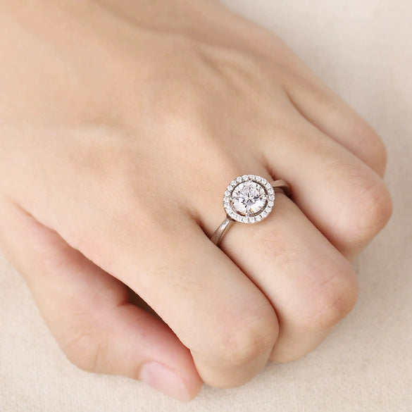 Grandiose Diamond Ring S925 Silver Ring Ladies Zircon Personality Ring Diamond Ring Wholesale