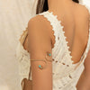 Gravel Open Snake Bracelet Zinc Alloy Iron Electroplated Hip Hop Style