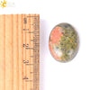 Green Crystal Oval Flower Ring Polished Jewelry Accessory With Independent Packaging