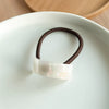 Hair Accessories Acetic Acid Geometric Curved Horse Tail Hair Rope Highend Retro Elegant Simple Seiko