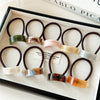 Hair Accessories Acetic Acid Geometric Curved Horse Tail Hair Rope Highend Retro Elegant Simple Seiko