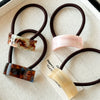 Hair Accessories Acetic Acid Geometric Curved Horse Tail Hair Rope Highend Retro Elegant Simple Seiko