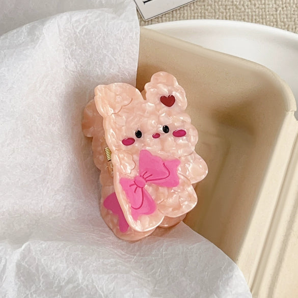 Hair Accessories Acetic Acid Handmade Cartoon Animals Style Hair Grab Clip For Women