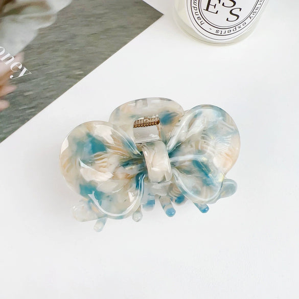Hair Accessories Acetic Acid Heart Handmade Girl's Grab Clip Bow Hairpin Lovely Style