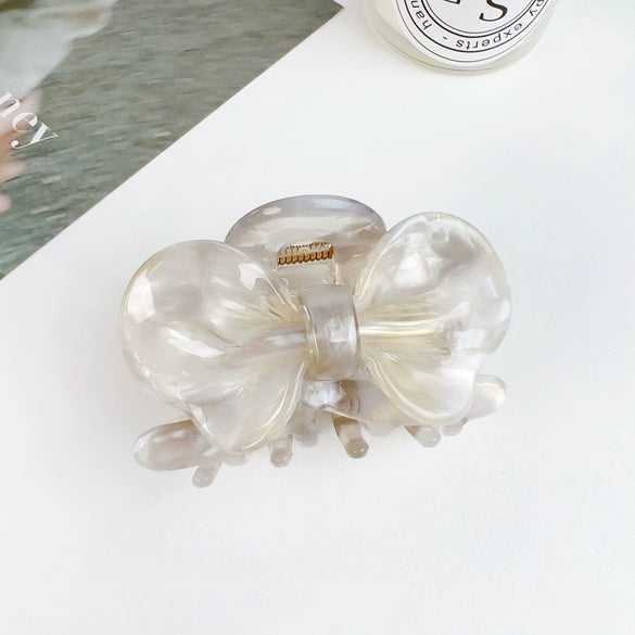 Hair Accessories Acetic Acid Heart Handmade Girl's Grab Clip Bow Hairpin Lovely Style