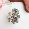 Hair Accessories Acetic Acid Heart Shape Diamond Daisy Grab Clip For Women