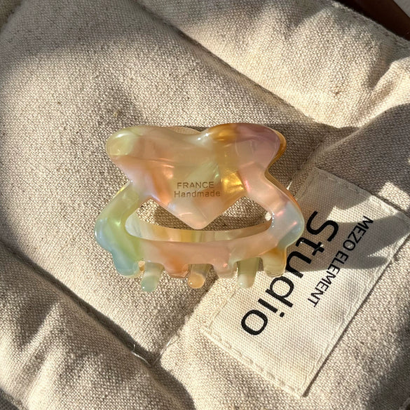 Hair Accessories Acetic Acid Heartshaped Printing Hair Grab
