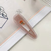 Hair Accessories Acetic Acid Sheet Alloy Handmade Square Duckbill Clip For Girls