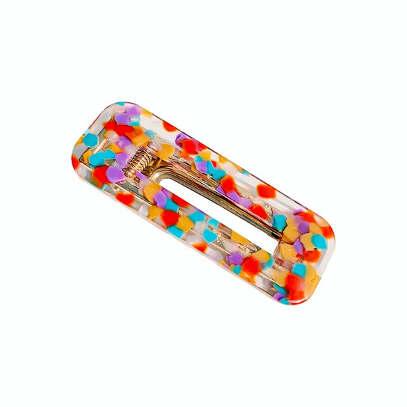 Hair Accessories Acetic Plate Wave Dot Square Drop Shape Handmade Side Clip For Women