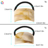 Hair Accessories Acrylic Handmade Geometric Leather Tendon Hair Rope Hair Ring For Women