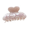 Hair Accessories Acrylic Handmade Rhinestone Loving Catch Clip Hairpin
