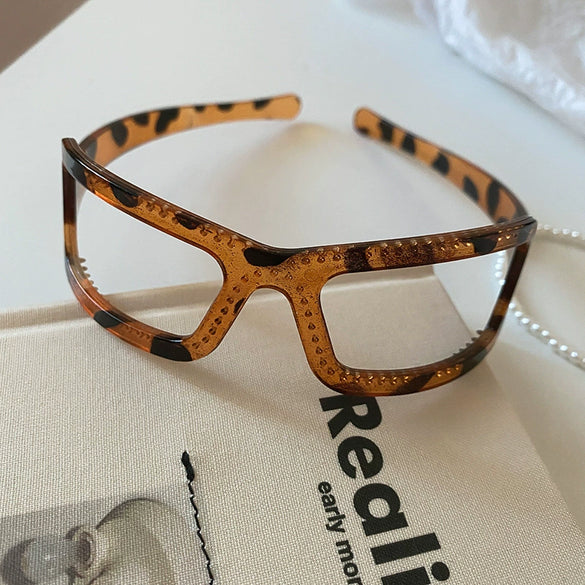 Hair Accessories Acrylic Retro Gradient Leopard Print Handmade Highend Style For Women