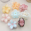 Hair Accessories Acrylic Skeleton Clip Spring And Summer Candycolored Flower Hairpin Baking Paint Women's