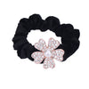 Hair Accessories Alloy Electroplated Rhinestone Flannel Hair Rope Hair Ring Hair Flower