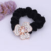 Hair Accessories Alloy Electroplated Rhinestone Flannel Hair Rope Hair Ring Hair Flower