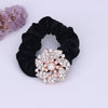 Hair Accessories Alloy Electroplated Rhinestone Flannel Hair Rope Hair Ring Hair Flower
