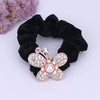 Hair Accessories Alloy Electroplated Rhinestone Flannel Hair Rope Hair Ring Hair Flower