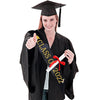 Hair Accessories Alloy Rhinestone Letter Crown Shoulder Strap Ribbon 2Piece Set For Graduation Party