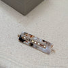 Hair Accessories Amber Side Clip Geometric Sculpture Style For Women