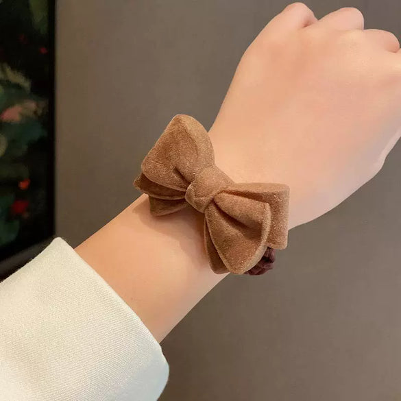 Hair Accessories Bow Hair Ring And Hair Rope Cloth Handmade For Girls