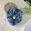 Hair Accessories Buersucker Fabric Handmade Solid Color High Elasticity
