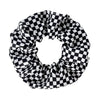 Hair Accessories Cloth Chiffon Geometric Checkerboard Bow Loop Style