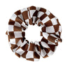 Hair Accessories Cloth Chiffon Geometric Checkerboard Bow Loop Style