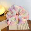 Hair Accessories Cloth Handmade Folded Large Intestinal Shape For Women