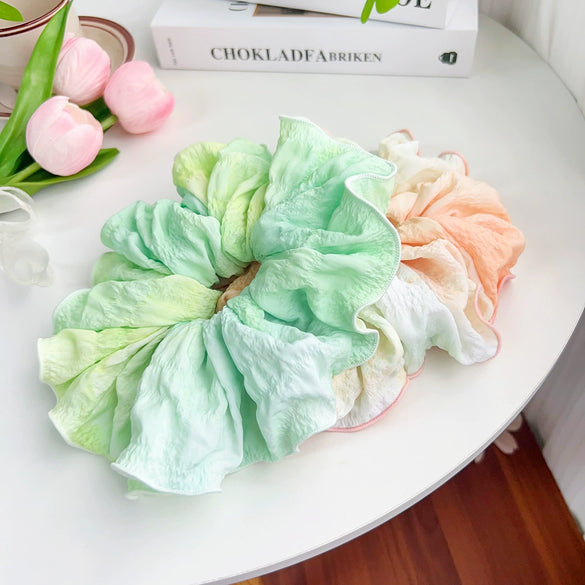 Hair Accessories Cloth Handmade Heart Sweet Geometric Hair Ring For Women