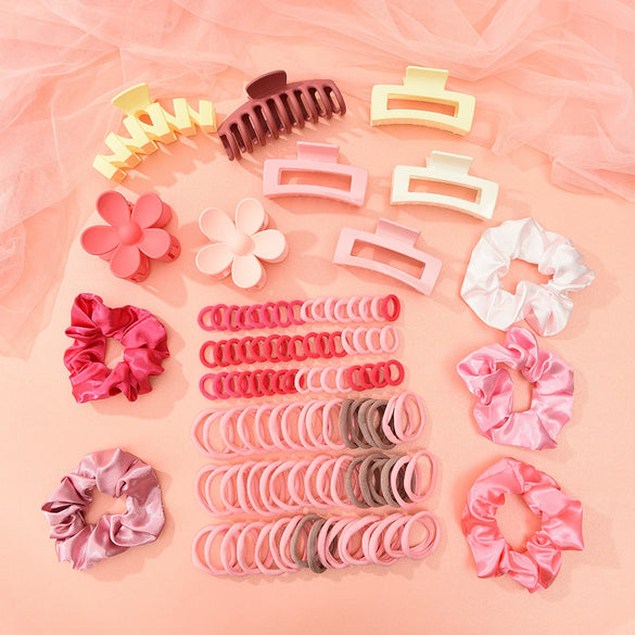 Hair Accessories Cloth Handmade High Elasticity Hairpin And Hairband Set
