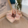 Hair Accessories Cloth Handmade Sweet Agaric Edge Double Cloud Large Intestine Hair Ring Tie Rope For Girls