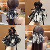 Hair Accessories Cloth Handmade Vintage Printed Bow Style