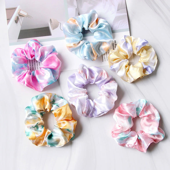 Hair Accessories Cloth Knitting Tiedye For Kids And Adults