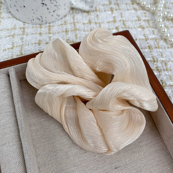 Hair Accessories Cloth Maillard Style Handmade High Elasticity Hair Ring Hair Rope Hair Strap For Women