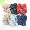 Hair Accessories Cotton Cloth Handmade Small Wave Dot Round Hair Ring Head Rope