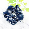 Hair Accessories Cotton Cloth Handmade Small Wave Dot Round Hair Ring Head Rope