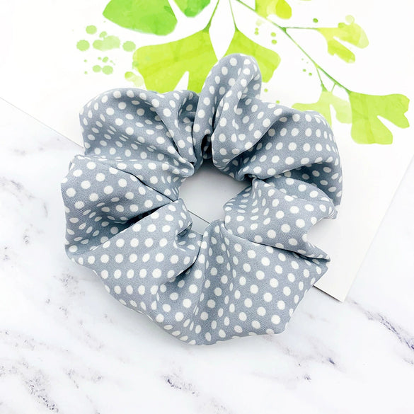 Hair Accessories Cotton Cloth Handmade Small Wave Dot Round Hair Ring Head Rope