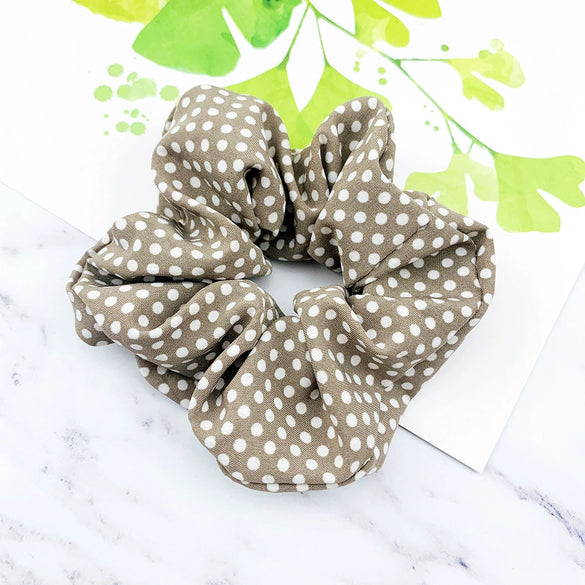 Hair Accessories Cotton Cloth Handmade Small Wave Dot Round Hair Ring Head Rope